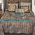 Turquoise Star & Barbed Wire Quilt Bedding