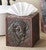 Buffalo Tooled Leather Tissue Box