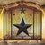 Lone Star & Scroll Fireplace Panel Screen - CLEARANCE