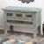 Taos Pueblo Turquoise Carved Buffet