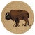 Golden Buffalo Hooked Wool Chair Pad