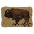 Golden Buffalo Hooked Wool Rectangle Pillow