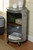 Metal Barrel Side Table - Silver