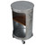 Metal Barrel Side Table - Silver