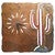 Lone Saguaro Wall Clock