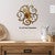 Golfing Kokopelli Swirl Wall Clock