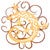 Sun Lizard Cutout Swirl Wall Art