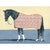 Dark Steed in Plaid Canvas Print