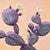Blooming Purple Cactus Canvas Print