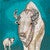 Sacred Mother & Baby Bison Canvas Print