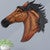 Majestic Bronco Metal Wall Bust