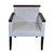 Rustic Saloon Chair - White