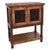 Rustic Ranch Cowhide Bar Cabinet