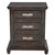 Midnight Riverside Triple Drawer Nightstand