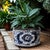 Blue Flower Wheel Planter