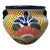 Orange Flower Medium Planter