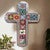 Colorful Mosaic Cross Wall Art