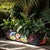 Green Flower Oval Planter
