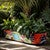 Maroon Flower Oval Planter