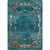 Prairie Scrolls Turquoise Rug - 5 x 8