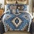 Mojave Blue Quilt Bed Set - King - CLEARANCE