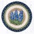 Blue Blooms Round Trivets - Set of 3