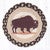 Shaded Buffalo Trivets - Set of 3