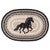 Windswept Stallion Oval Patch Rug