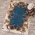 Horseshoe & Cowhide Denim Blue Rug - 11 x 13