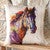 Watercolor Horse Outdoor Pillow