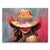 Sunset Orange Cowgirl Spirit Wall Art