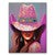Pink Rhinestone Cowgirl Wall Art