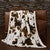 Elsa Chocolate & White Throw