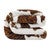 Elsa Chocolate & White Throw