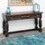 Cattle Baron Carved Longhorn Console Table