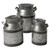 Galvanized Milk Can Canisters - Set of 3
