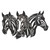 Majestic Horses Metal Wall Art
