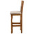 Saloon Honey Cushioned Barstool
