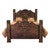 Basin Stars Brown Bed - King