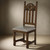 Stone Star Cushioned Brown Dining Chair