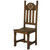 Stone Star on Brown Wood Dining Chair