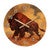 Stampede Sundown Wall Clock
