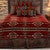 Dark Brindle Leather Pillow - Leather Back