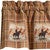 Cowboy Trails Lined Patch Valance