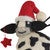 Holiday Bovine Felt Ornaments - Set of 4