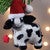 Holiday Bovine Felt Ornaments - Set of 4