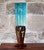 Turquoise Glass Cross Lamp