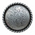 Engraved Flower Cabinet Knobs - Set of 2 - Nickel - CLEARANCE