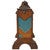 Natchez Wood & Copper Saddle Stand - Turquoise Finish