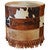 Bozeman Cowhide Ottoman